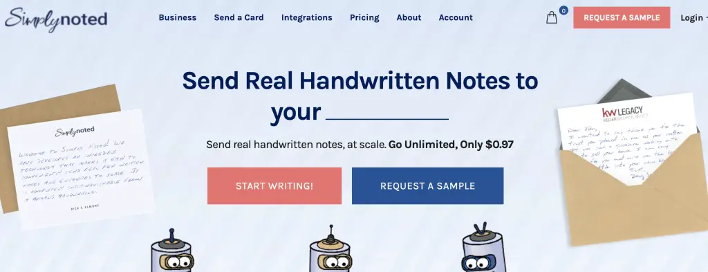 Simply notes - handwritten thank you notes